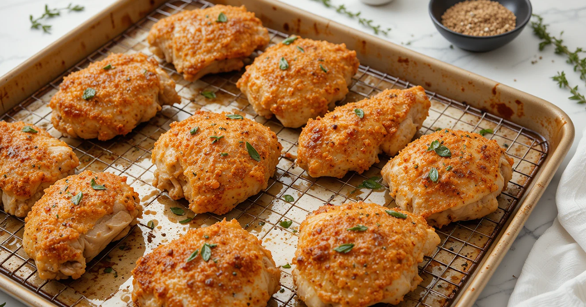 Roast Chicken Thighs in Oven