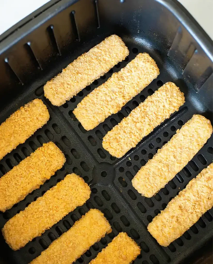 Frozen Fish Sticks in Air Fryer cooking