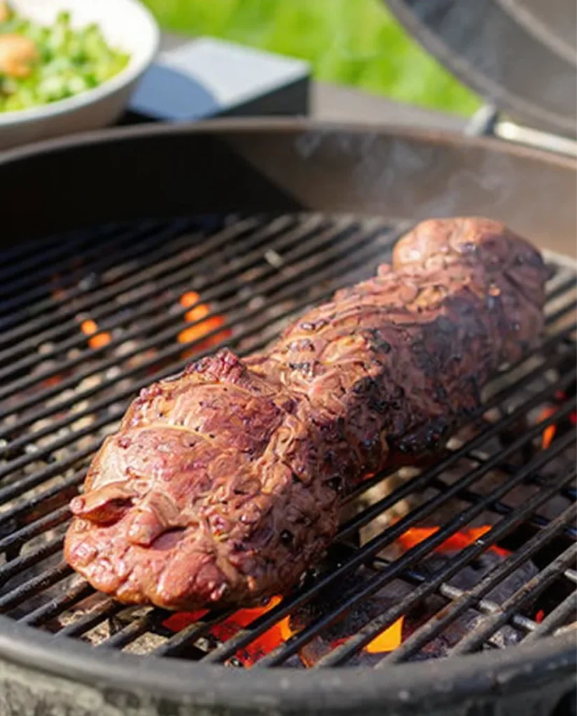 Grilled Beef Tenderloin grilling