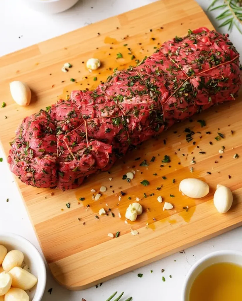 Grilled Beef Tenderloin prep