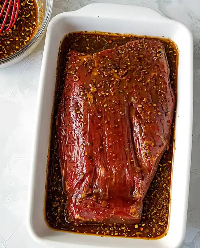 Grill Flank Steak with Overnight Marinade marinade