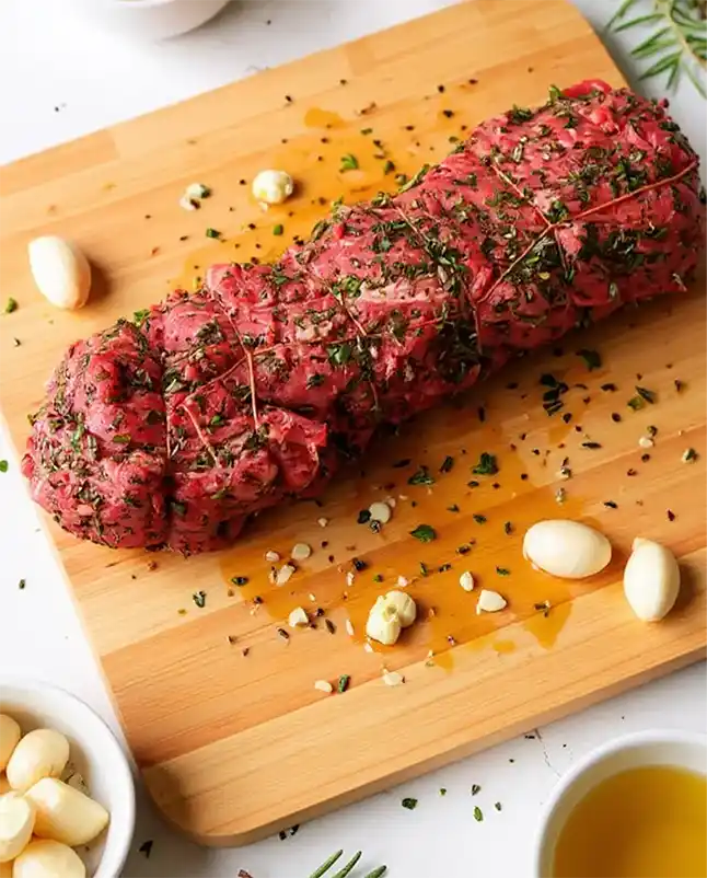 Grilled Beef Tenderloin prep