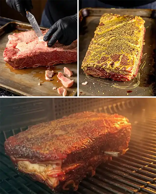 Smoked Beef Ribs prep