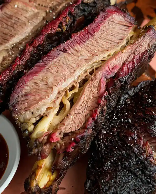 Smoked Beef Ribs serving