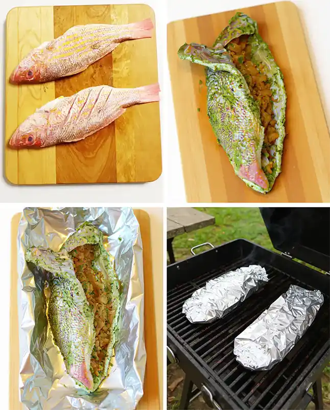 jamaican roast fish prep