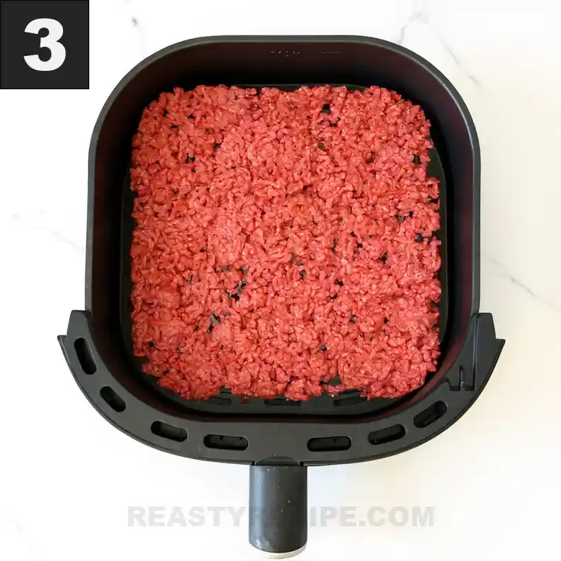 ground beef in air fryer inst 03