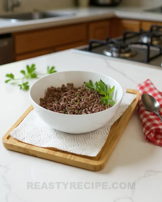 ground beef in air fryer serv