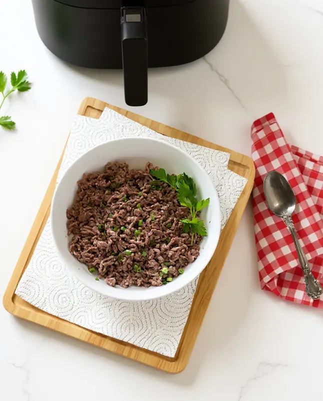 ground beef in air fryer