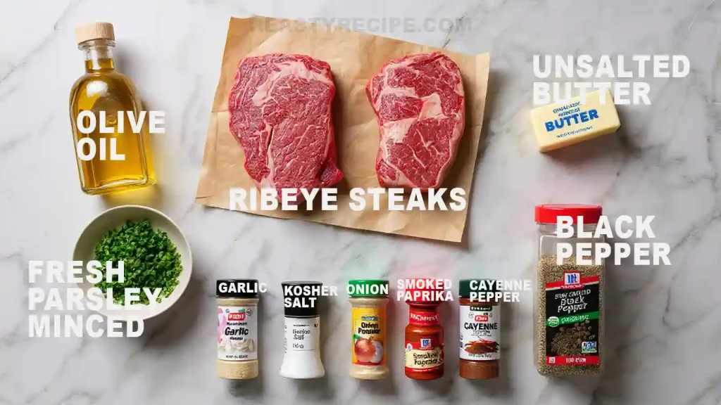Smoked Ribeye Steak ing