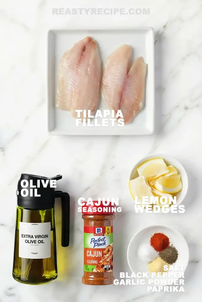 Air fryer frozen Tilapia ingr