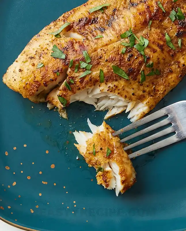 Air fryer frozen Tilapia serve