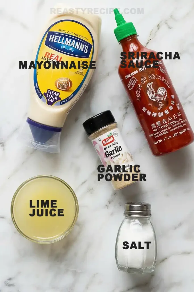 Sriracha Mayo ingr