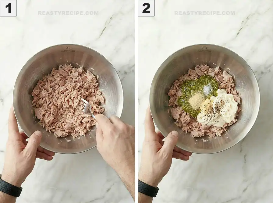 Tuna Pesto Grilled Sandwich instr01