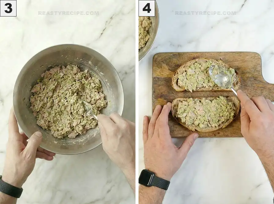 Tuna Pesto Grilled Sandwich instr02